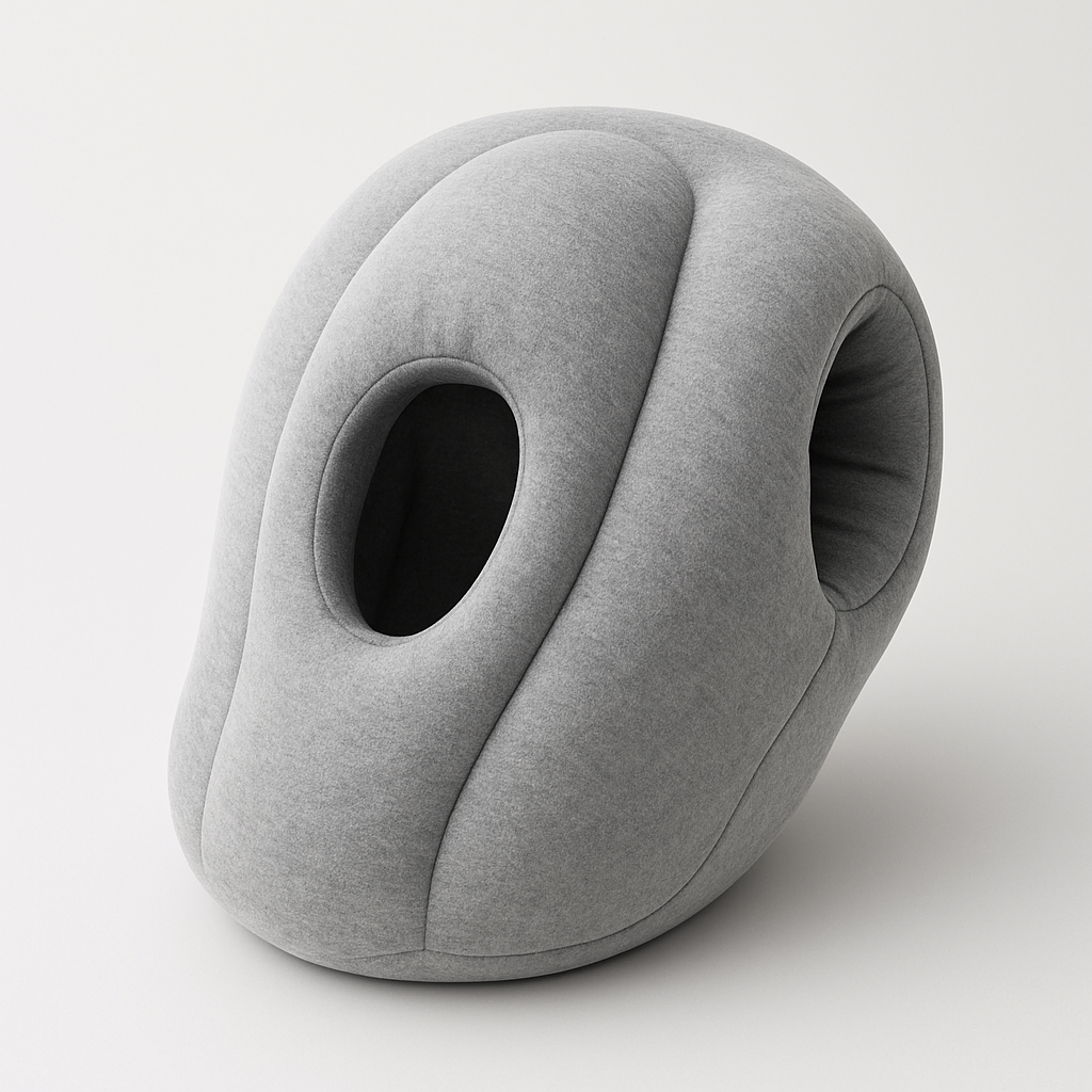 The cocoon-style napping pillow